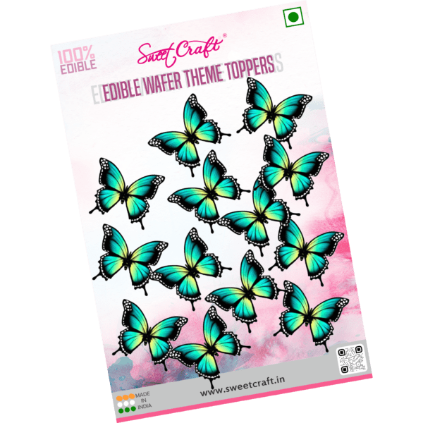 Edible Wafer Butterfly Pre Cuts (Green)