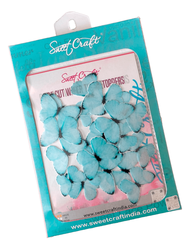 Edible Pastel Butterfly Pre Cuts (Blue)