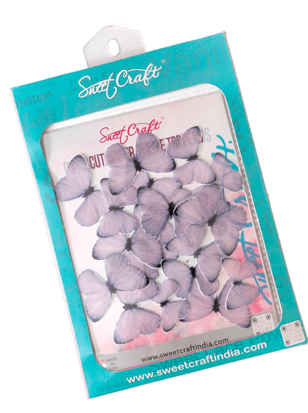 Edible Pastel Butterfly Pre Cuts (Violet)