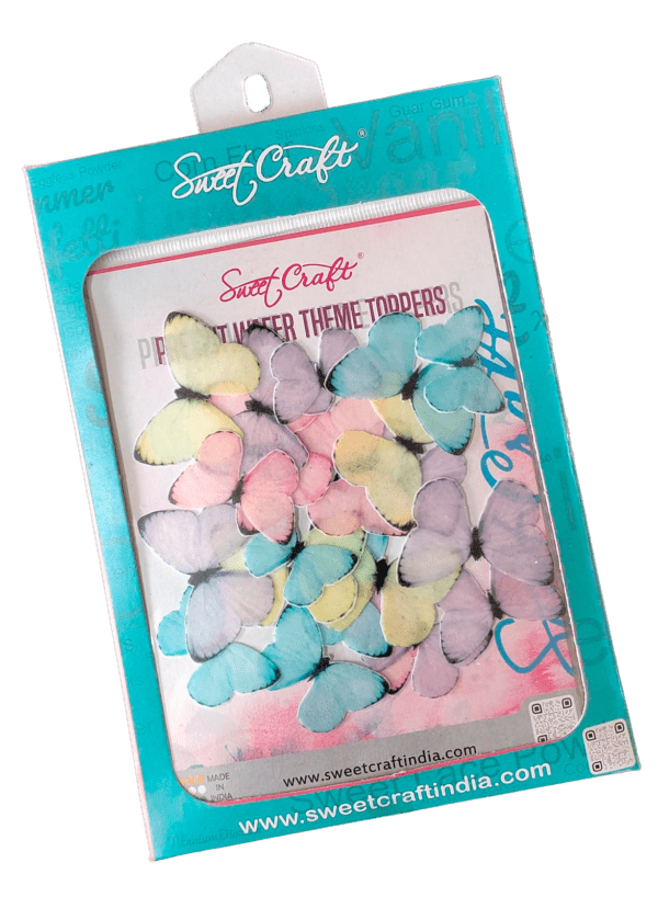 Edible Pastel Butterfly Pre Cuts (Multicolor)