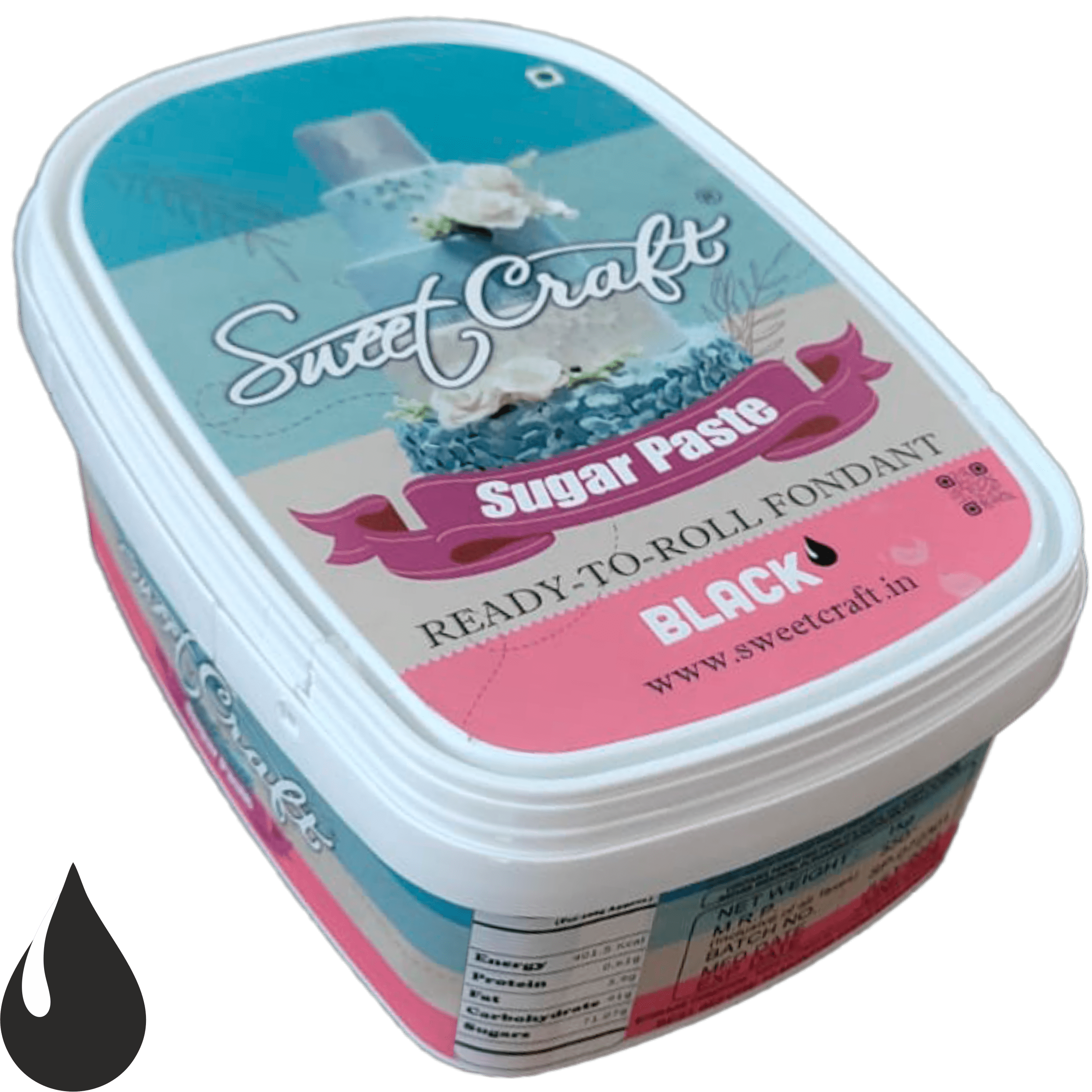 Sugar Paste ( Black )- 1kg